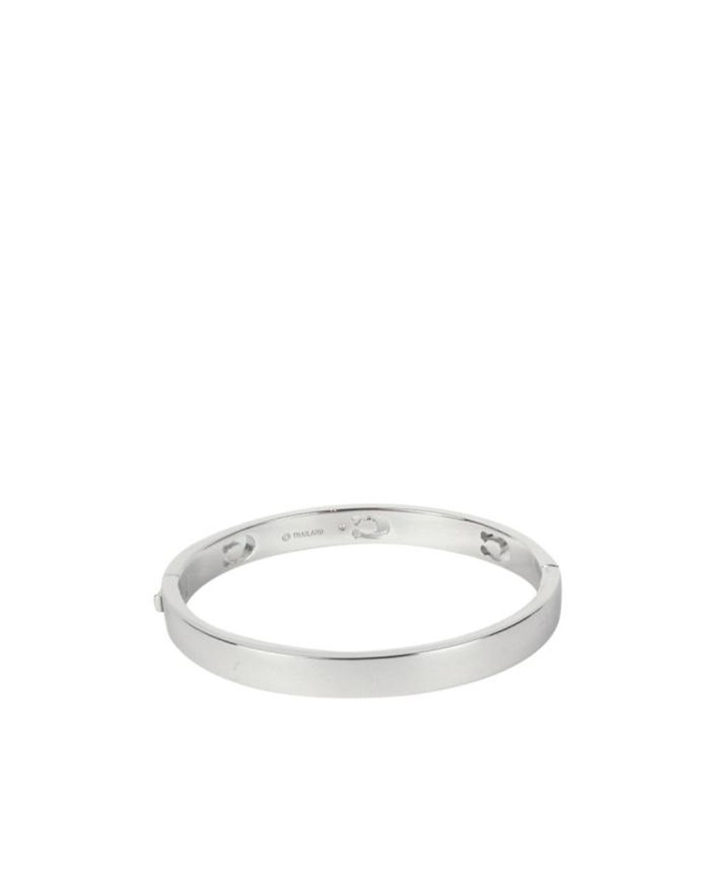 COACH White Hinge Bangle Bracelet