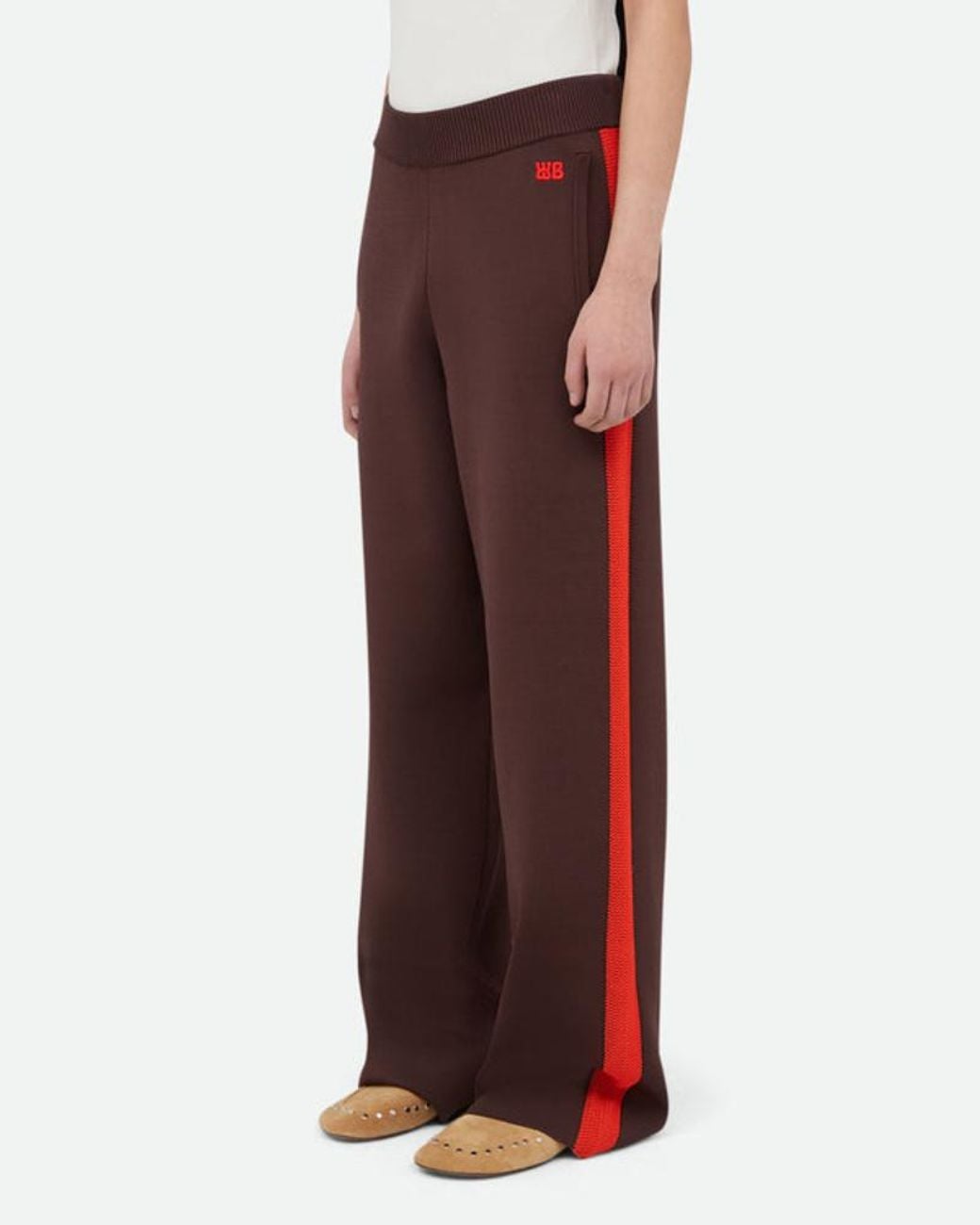 Wales Bonner Red Tide Track Knit Joggers for men