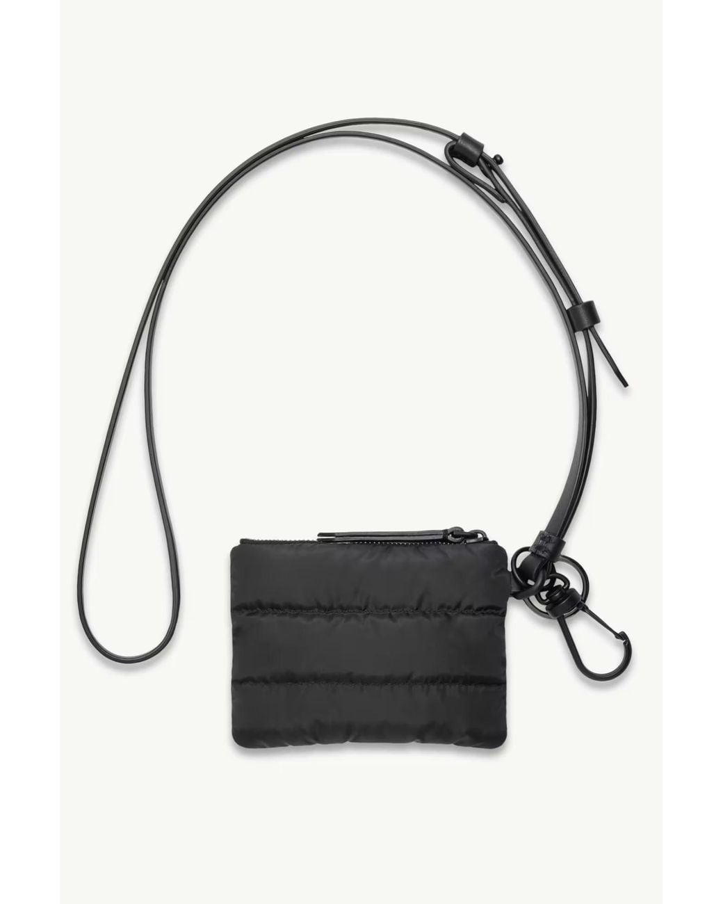 Moncler White Caradoc Card Metal Logo Holder for men