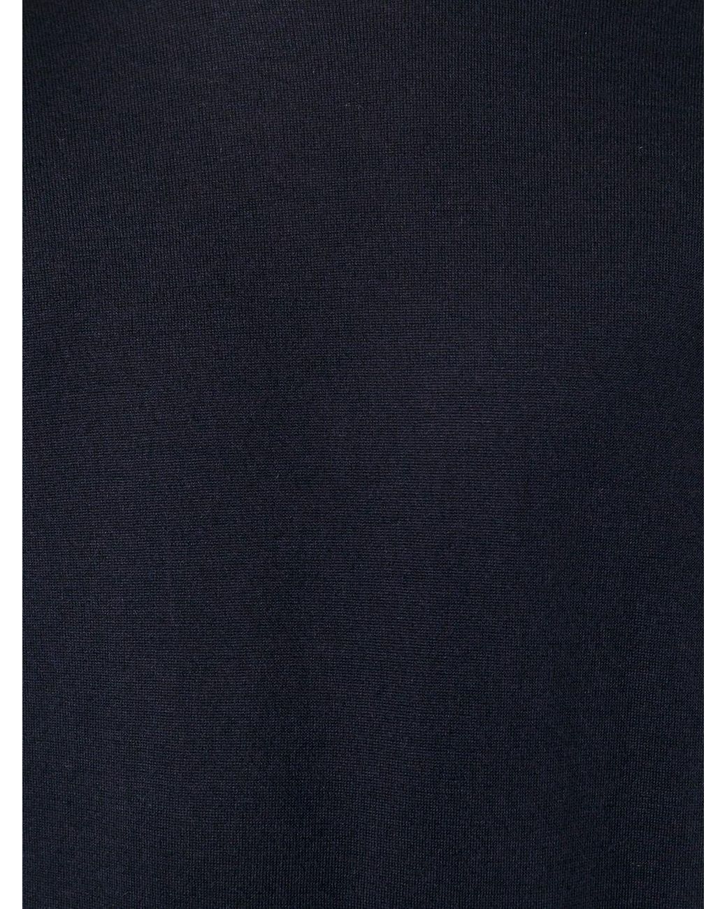 Brunello Cucinelli Blue Crewneck Knitted Jumper for men