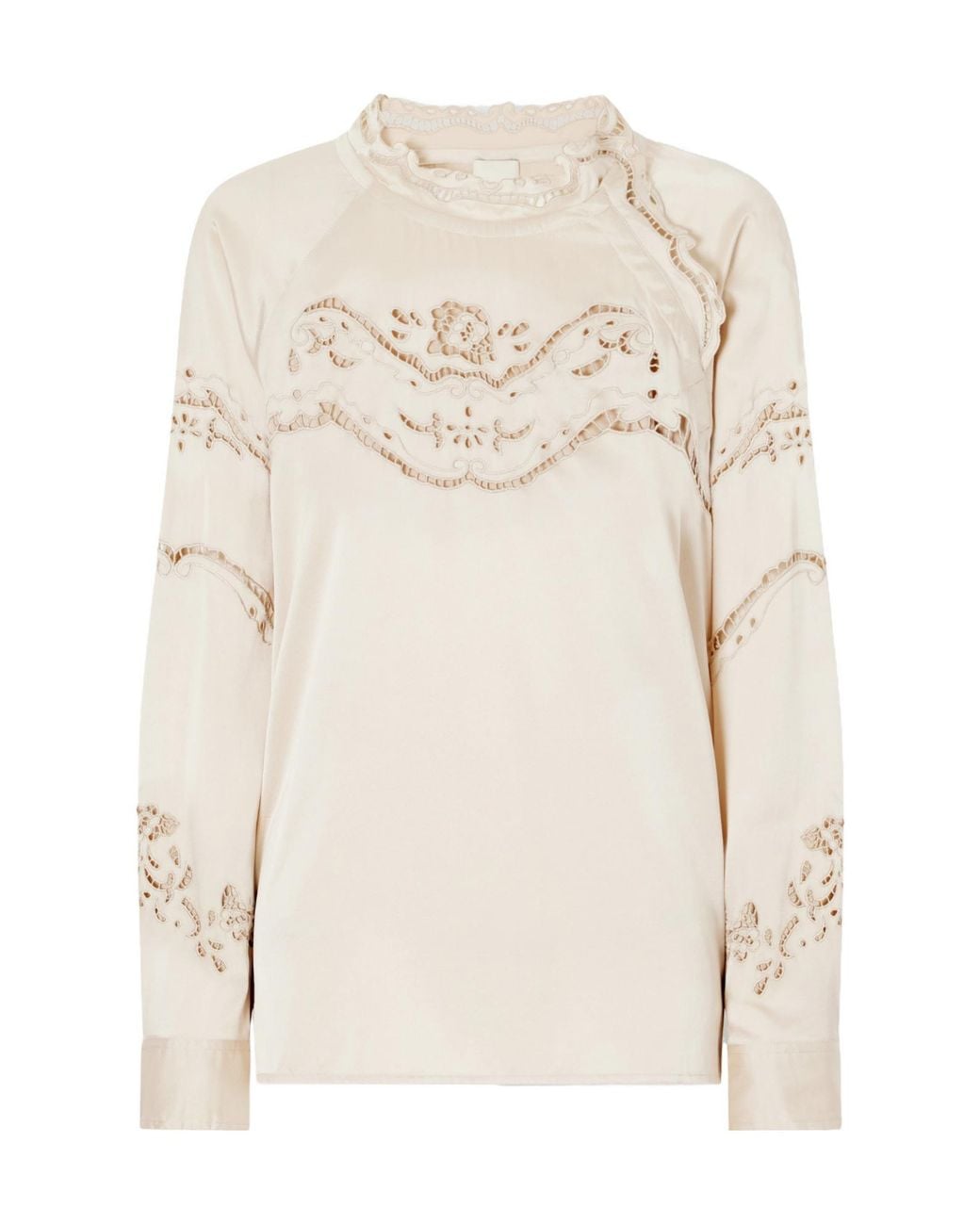 Isabel Marant Natural Enelia Silk Blouse