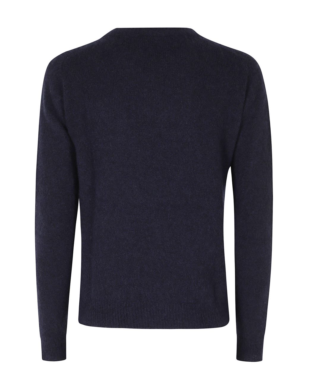 Roberto Collina Blue Crew-Neck Long-Sleeve Sweater