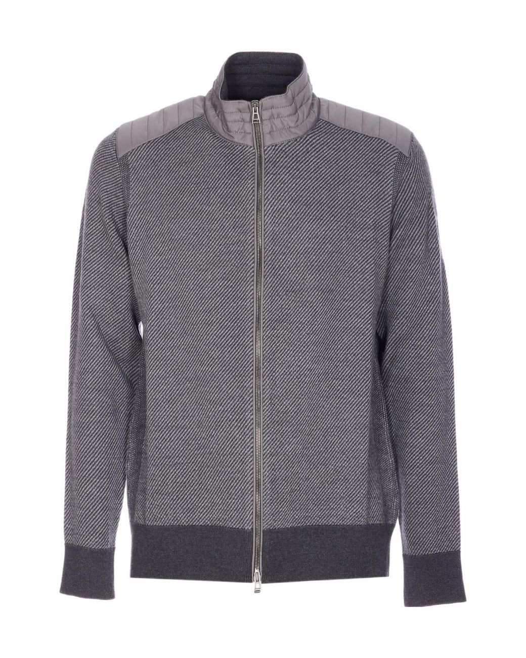 Belstaff Gray Kelby Zip Cardigan Knitwear for men