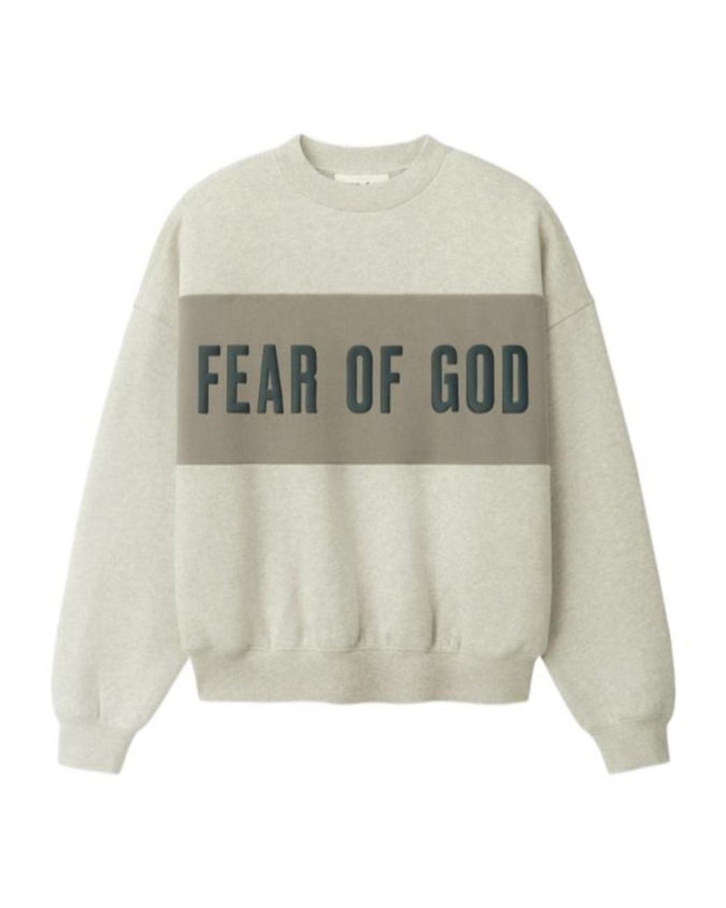 Fear Of God White Cropped Panelled Sweatshirt for men