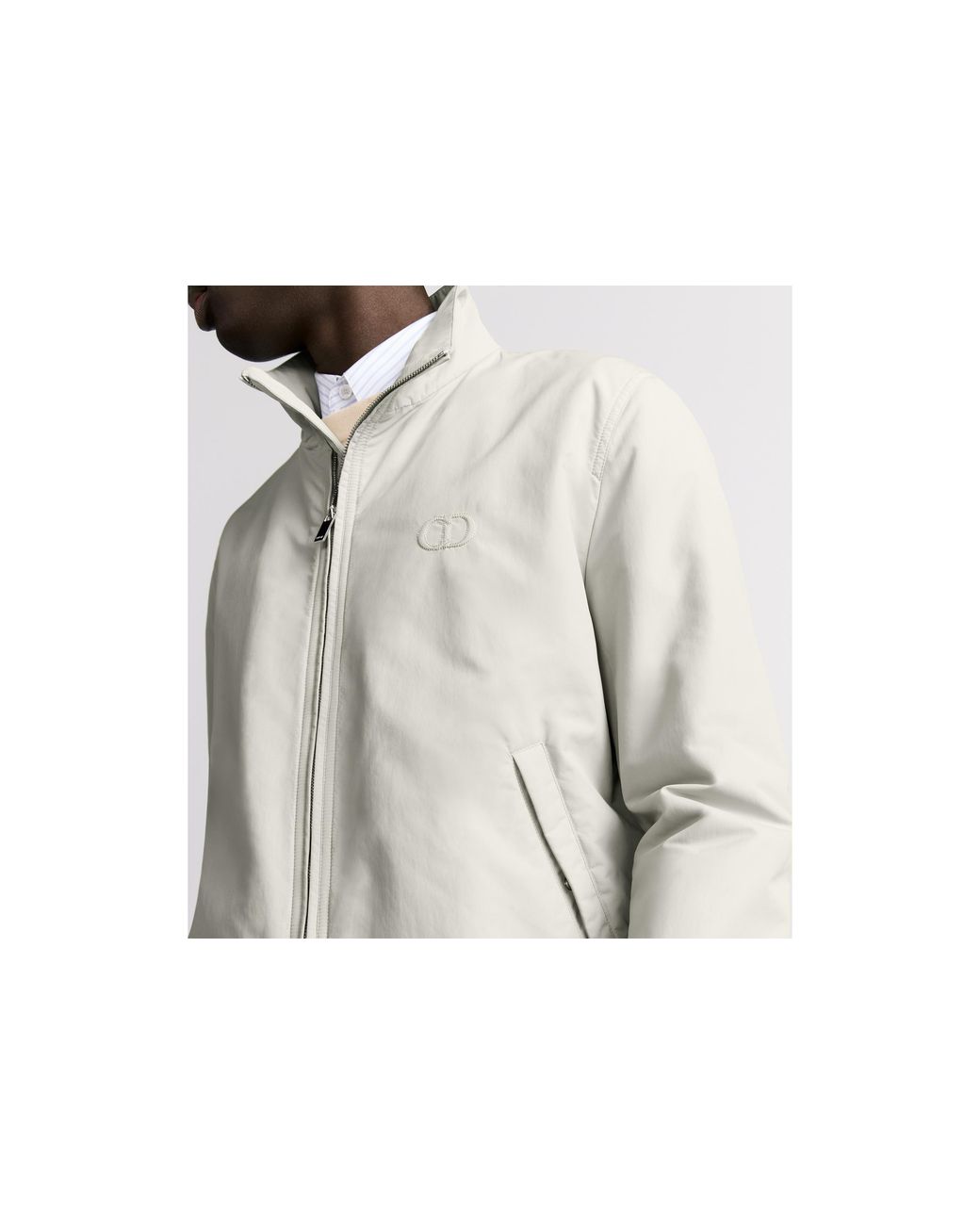Dior Gray Cd Icon Harrington Jacket for men