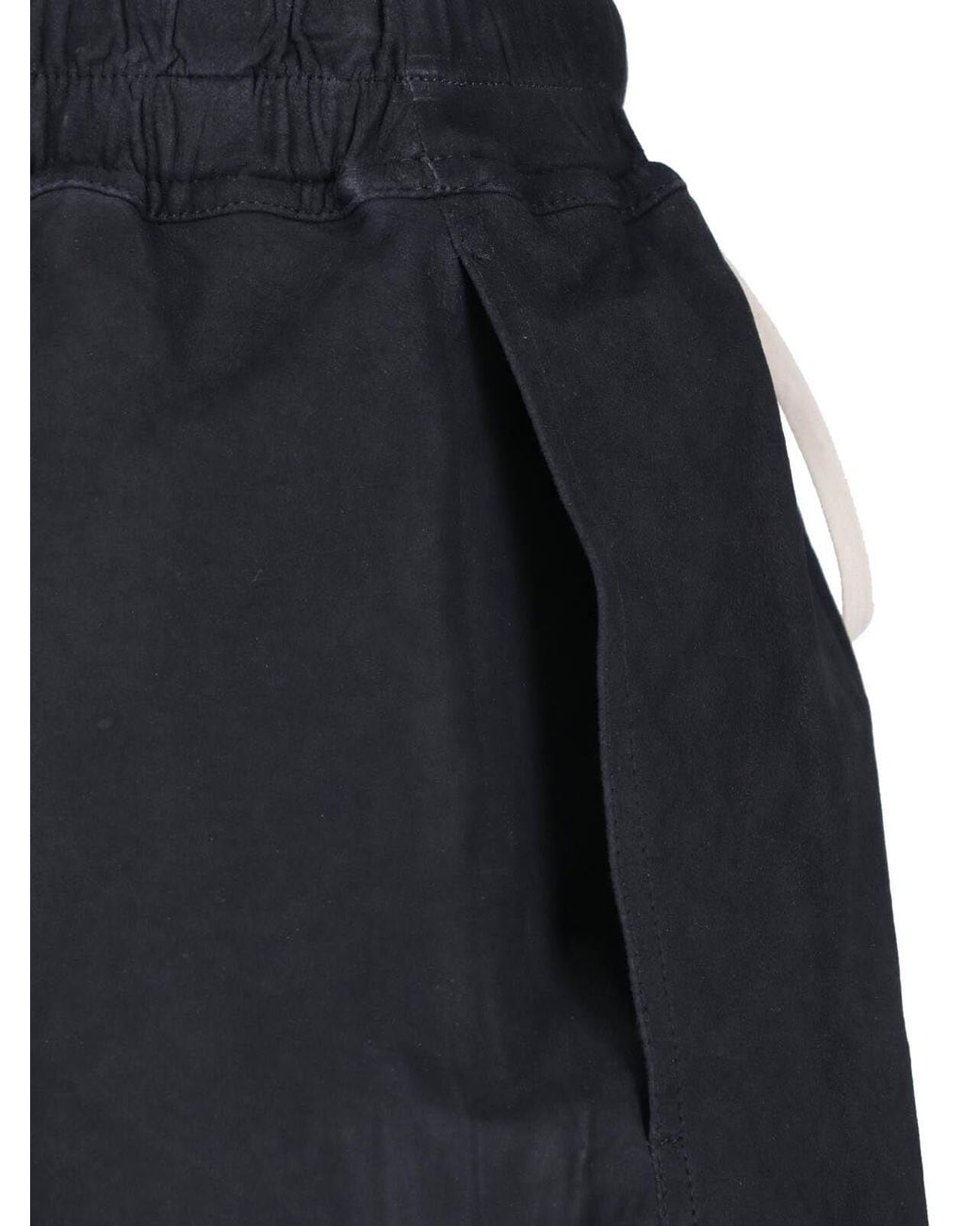 Rick Owens Black Relaxed Fit Above-Knee Length Shorts for men