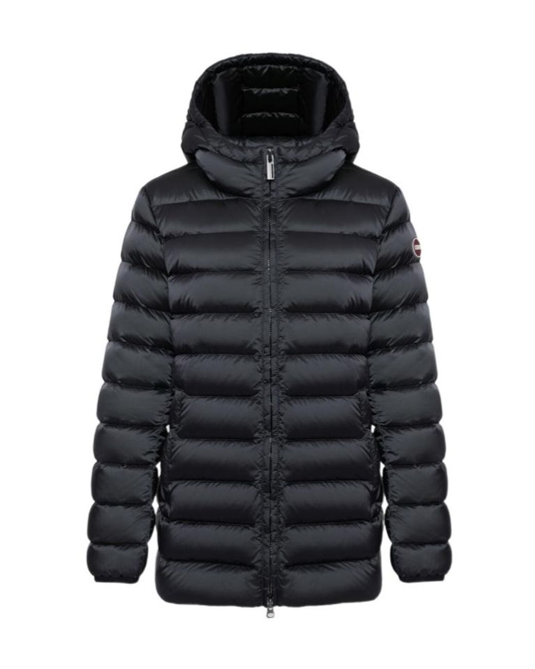 Colmar Black Hooded Quilted Jacket