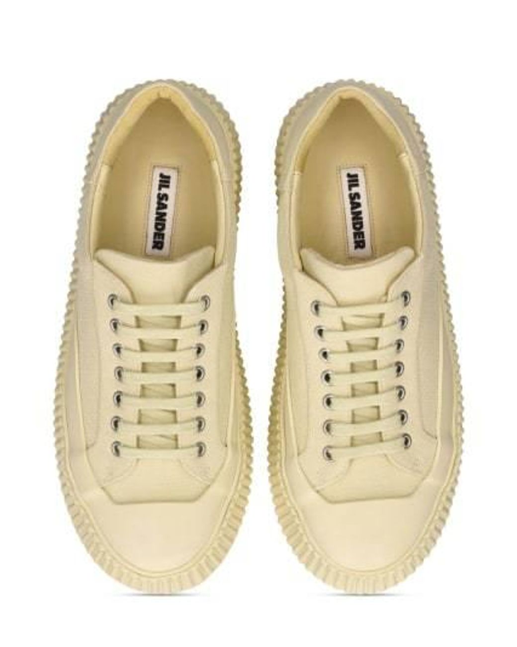 Jil Sander Natural Lace-Up Low-Cut Casual Shoes