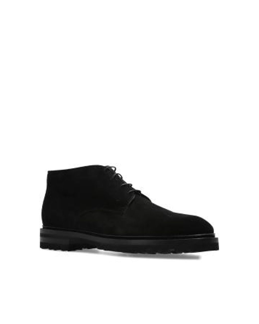 Kiton Black Round-Toe Boots for men