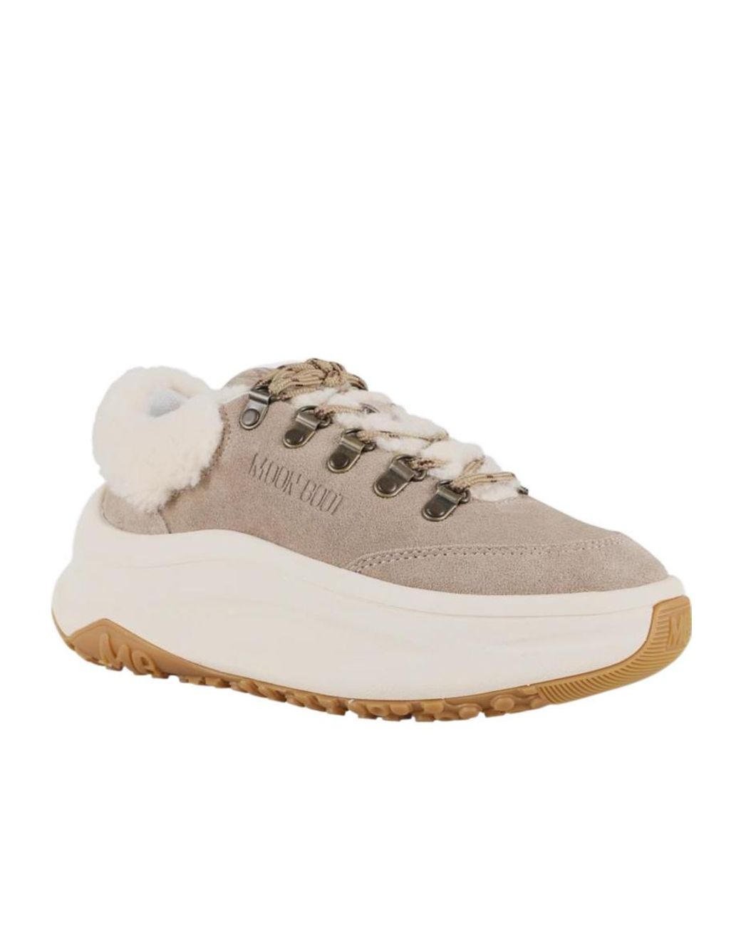Moon Boot Gray Moon 247 City Shearling Sneakers for men