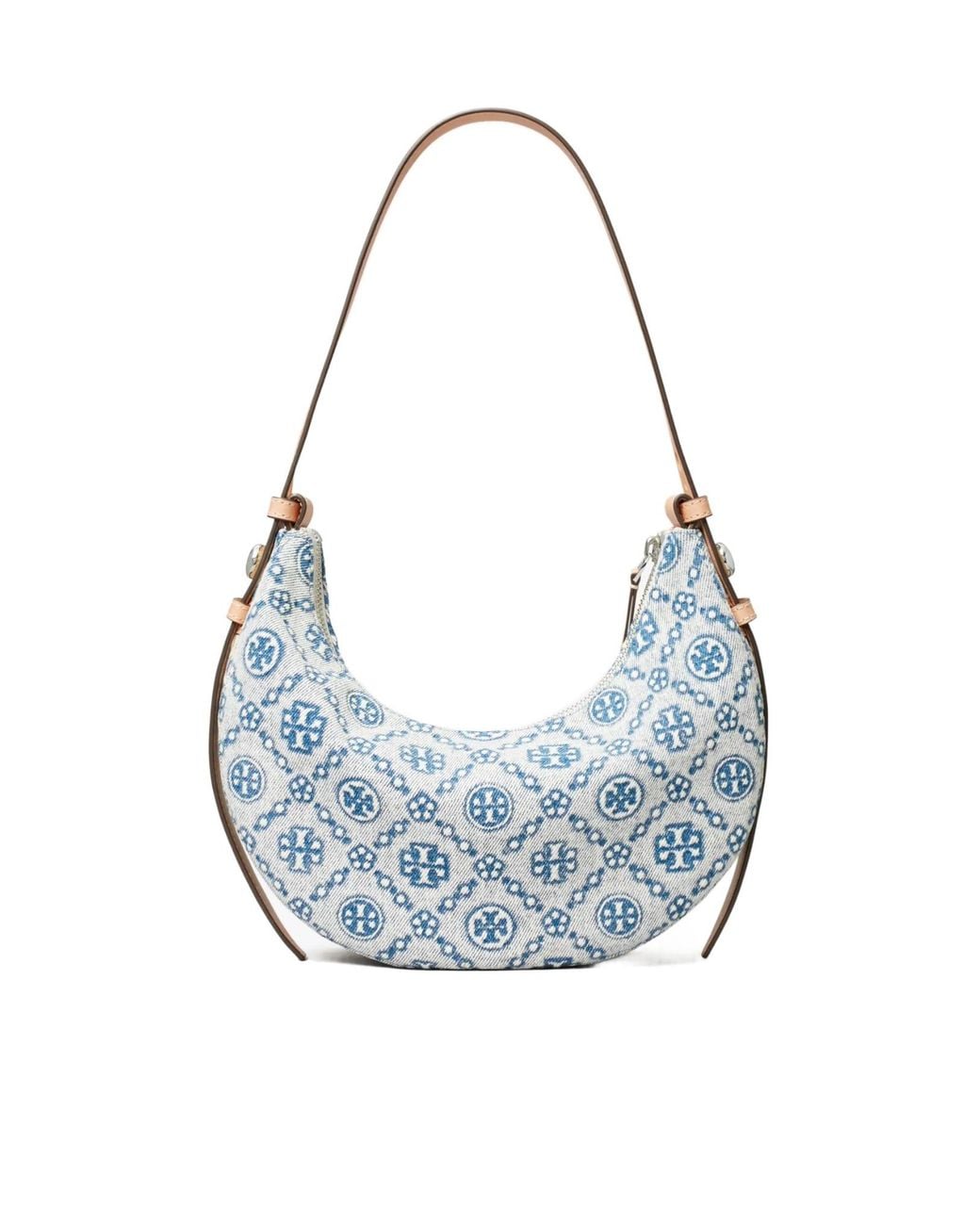 Tory Burch Blue T Monogram Shoulder Bag