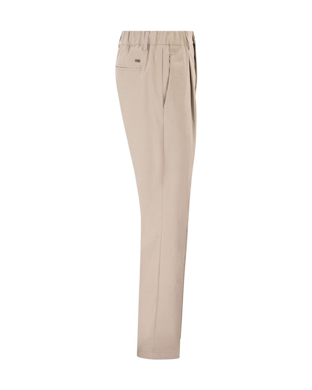 Herno Natural Casual Pants With Belt Loops for men