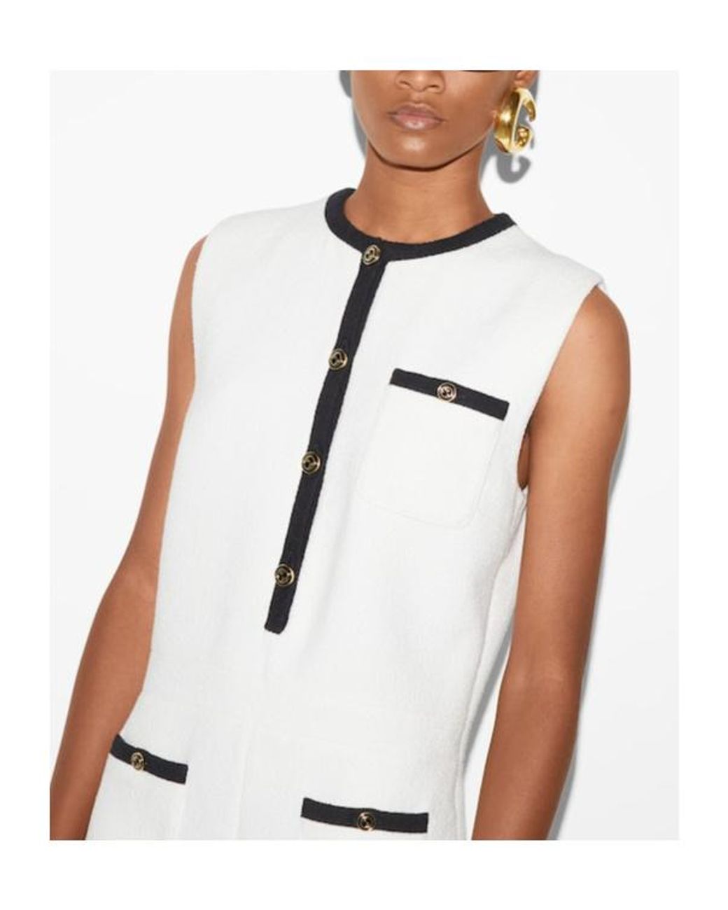 Gucci White Sleeveless Jumpsuit