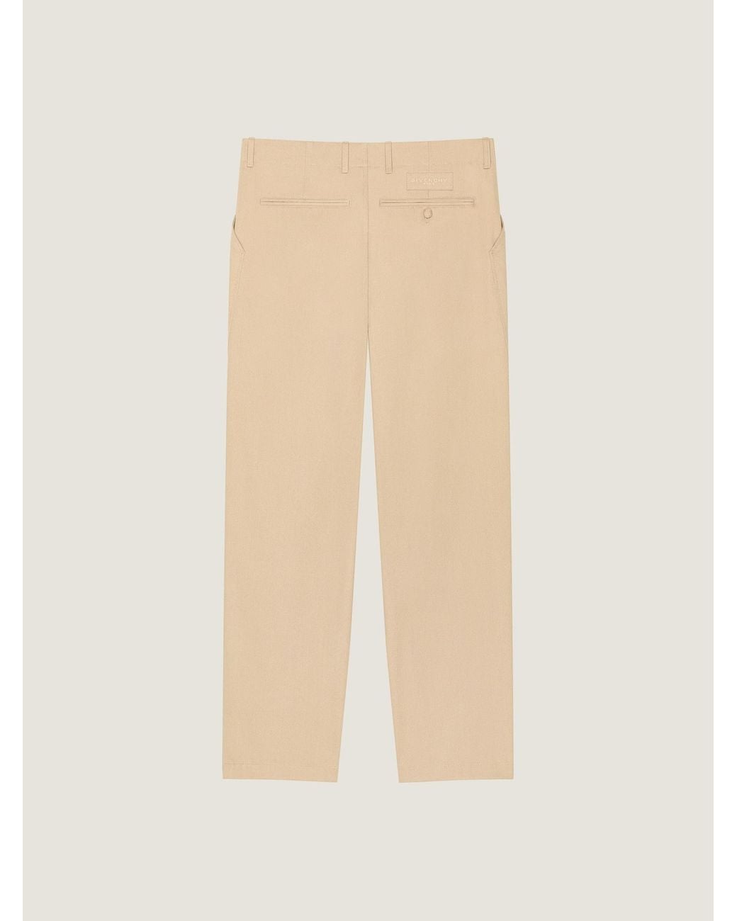 Givenchy Natural Fitted Chino Trousers for men