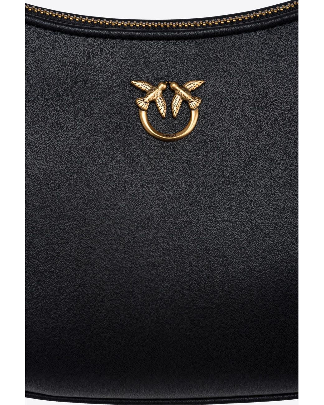 Pinko Black Half Moon Mini Love Bag