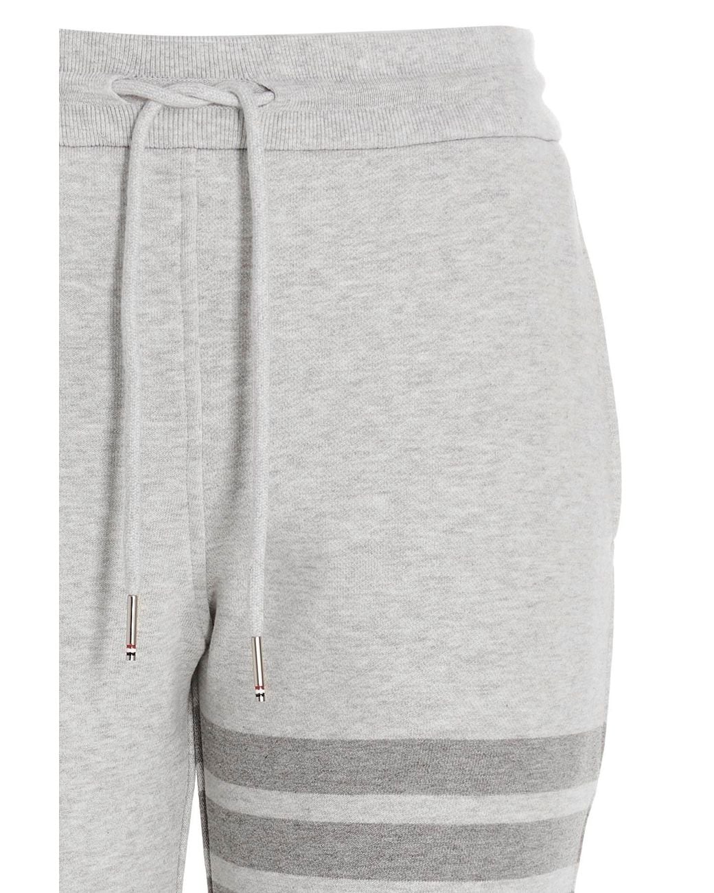 Thom Browne Gray Rwb 4-Bar Striped Track Pants