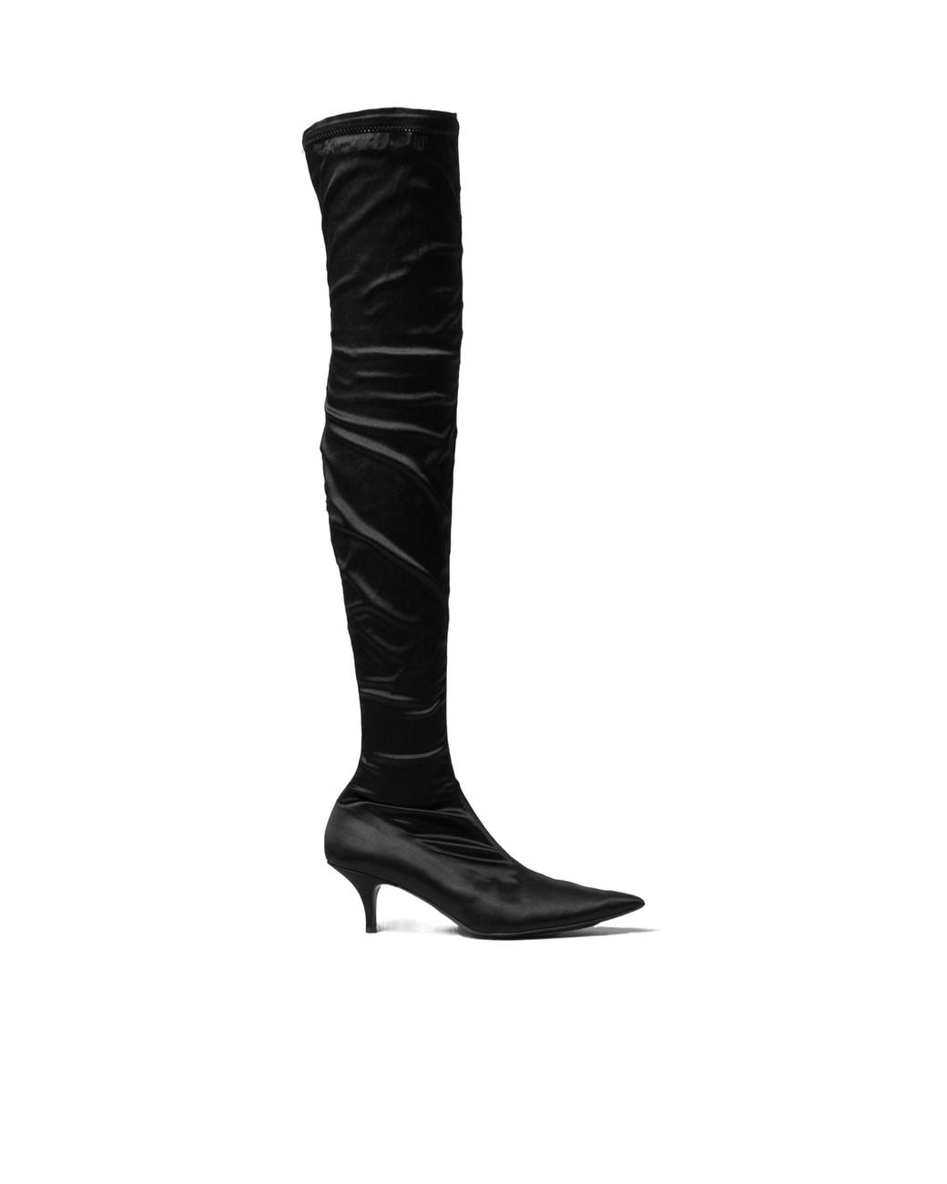 Céline Black Thigh-High Satin Booty