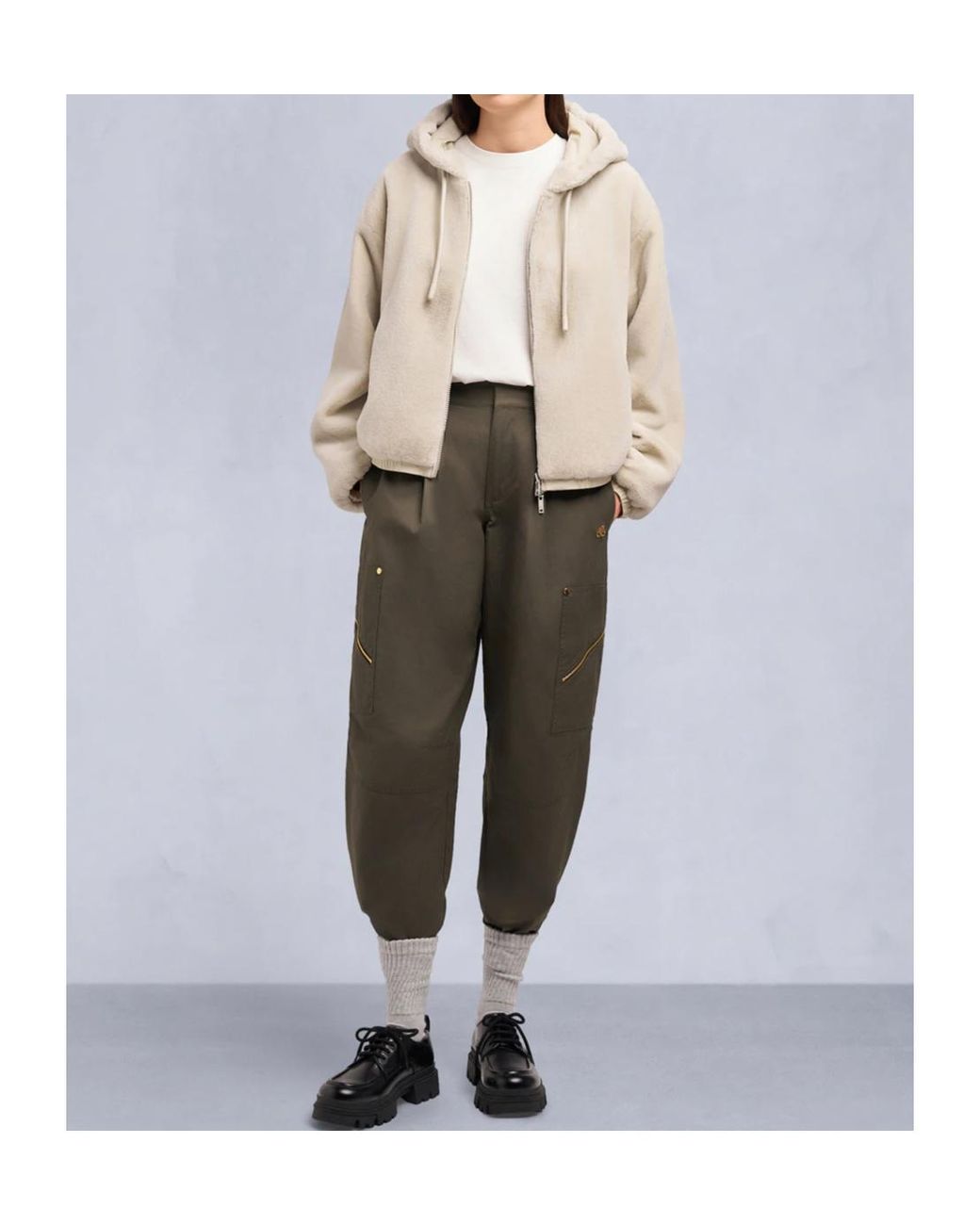 Moose Knuckles Natural Eaton Bunny Reversible Zipped Jacket