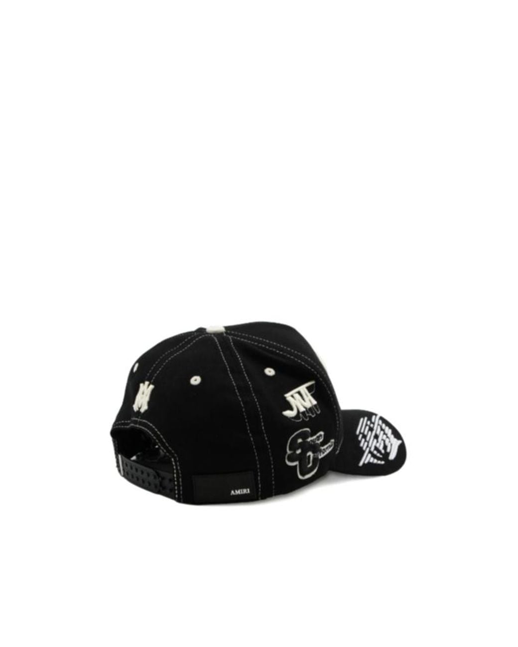 Amiri Black Logo Embroidered Baseball Cap for men