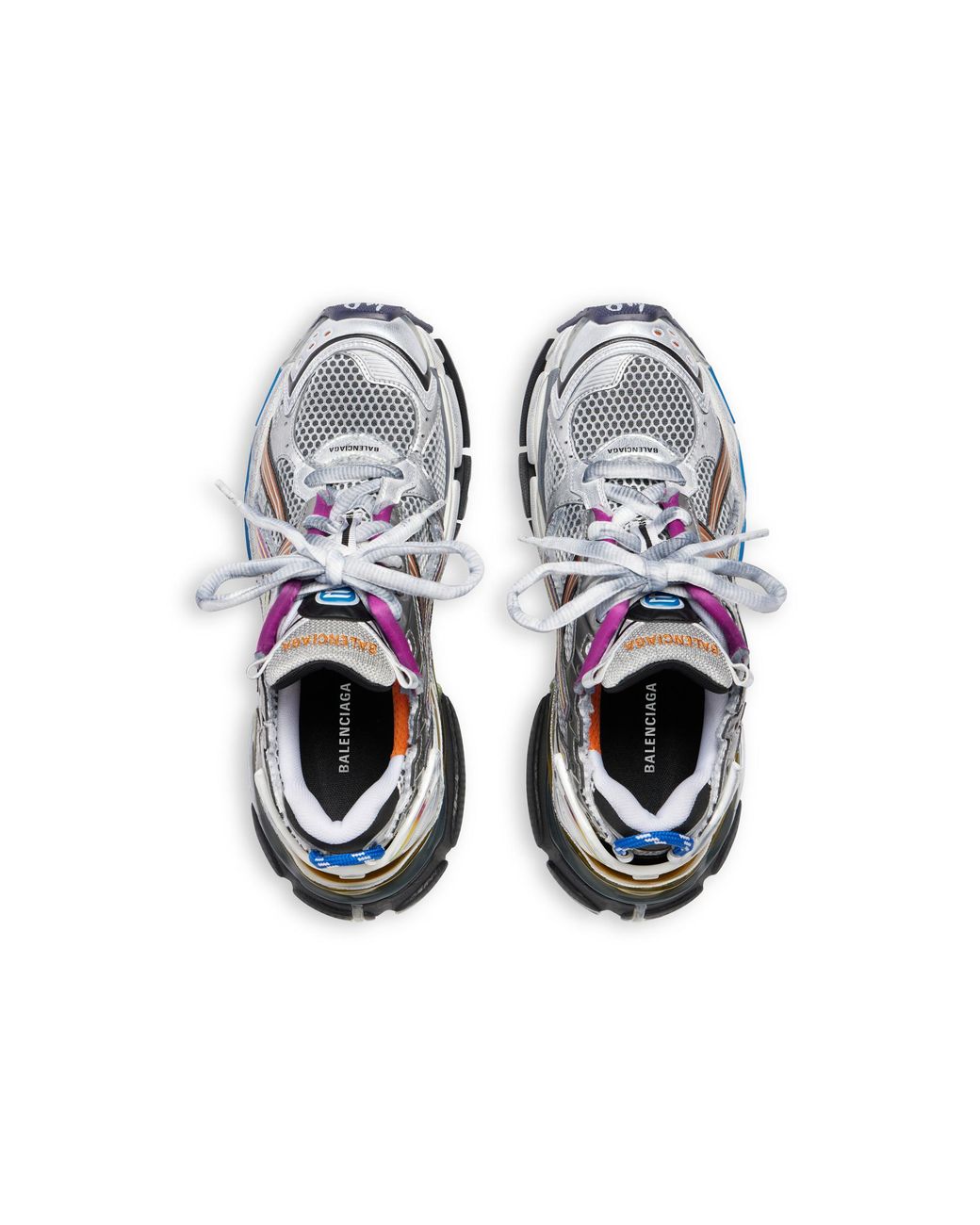 Balenciaga Multicolor Runner Lace-Up Sneakers for men