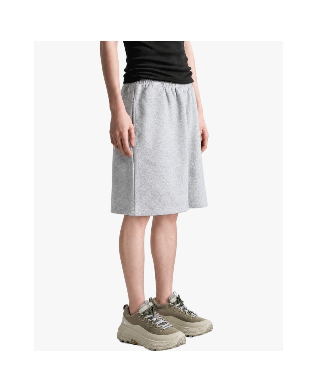 Balenciaga Gray Bodies Relaxed Fit Shorts for men