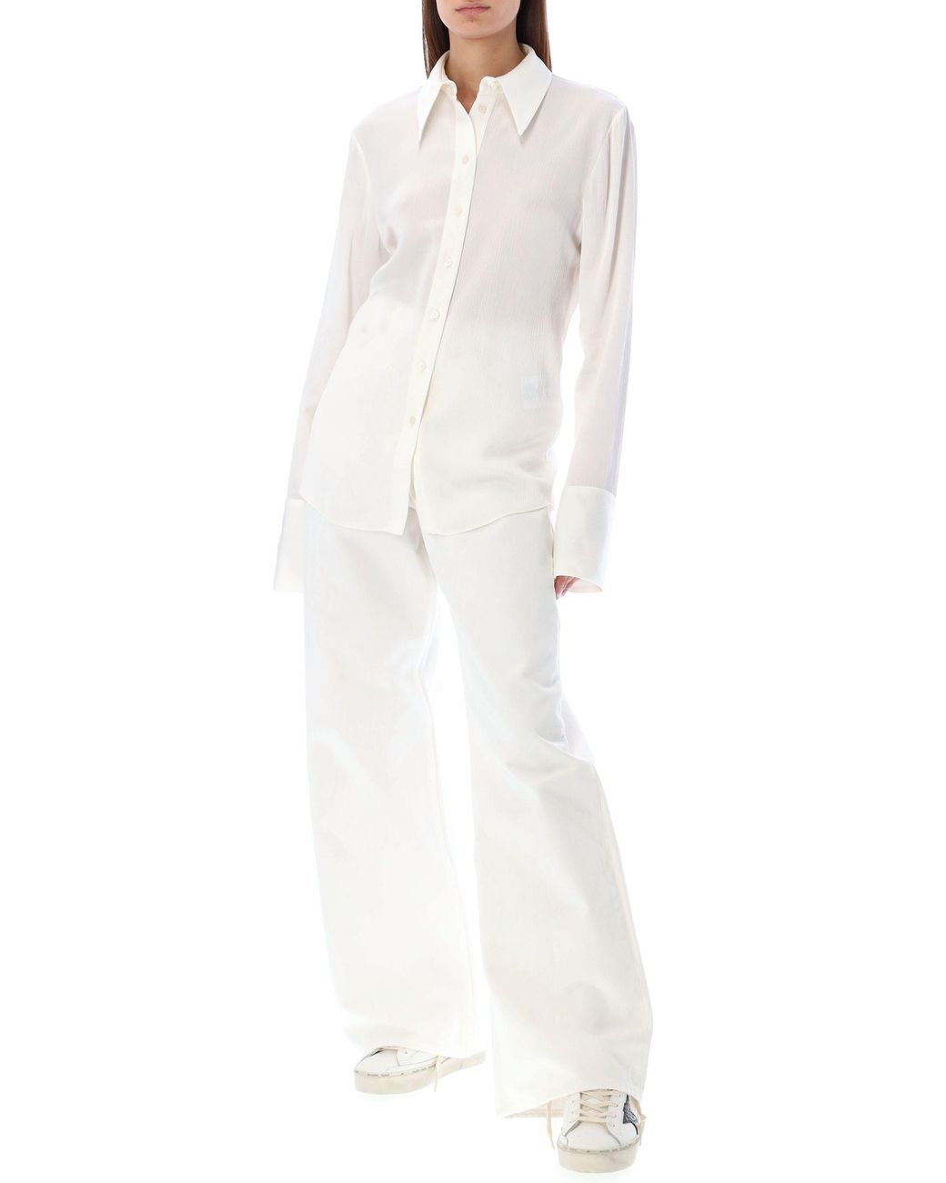 Golden Goose Deluxe Brand White Buttoned Shirt