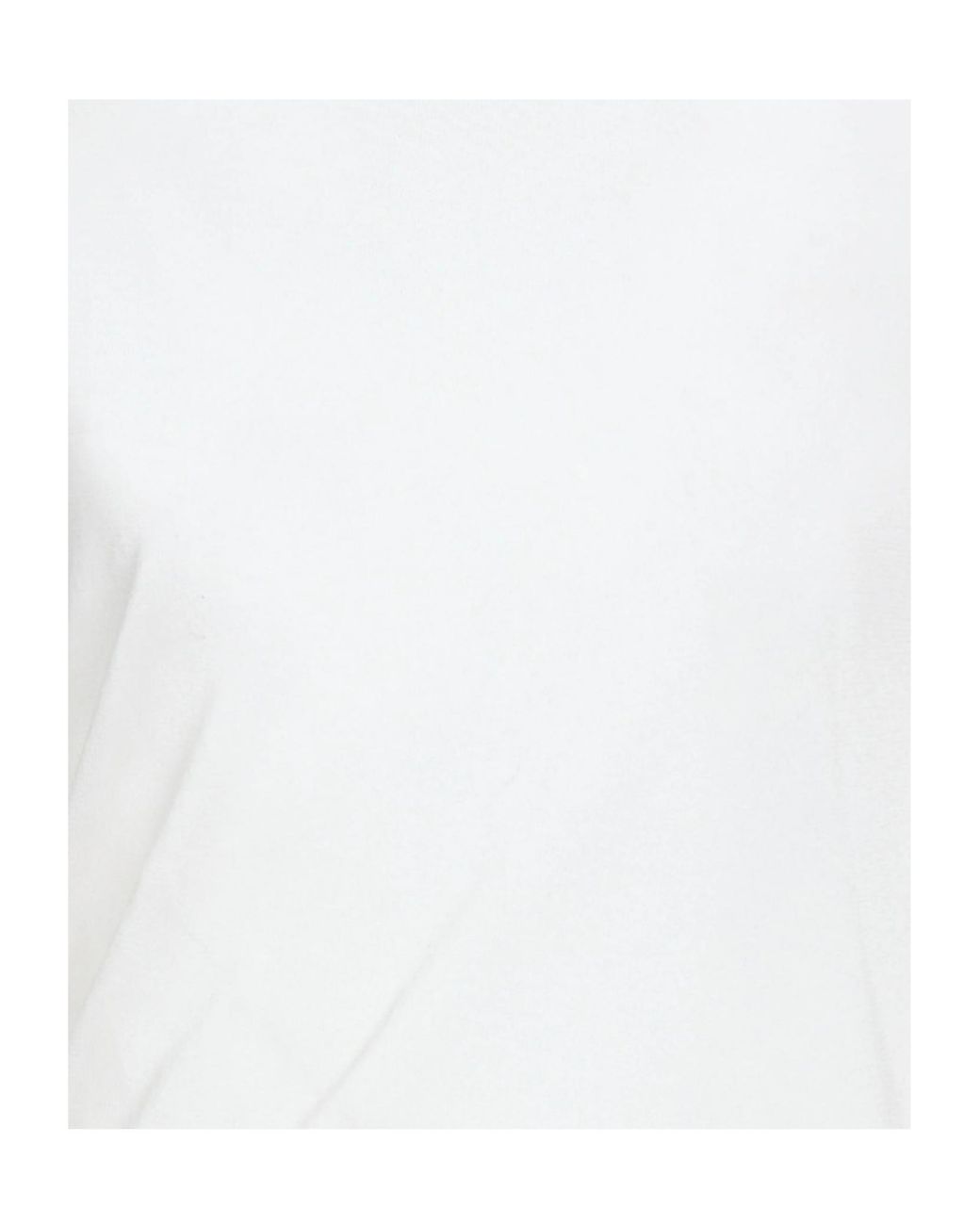 Maison Margiela White Turtleneck Long-Sleeve Knit Top