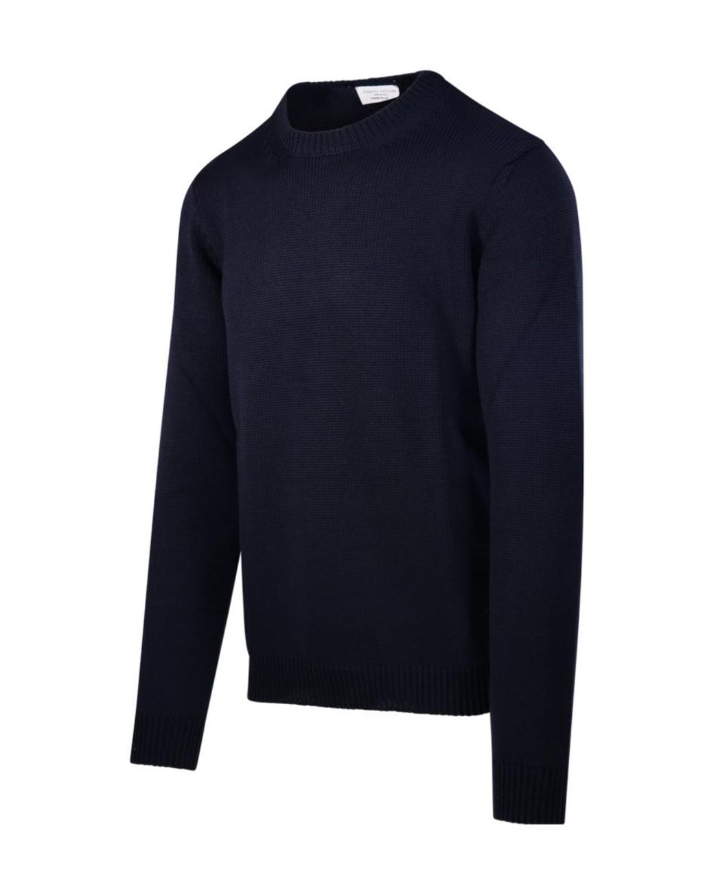 Roberto Collina Blue Crew-Neck Knitted Sweater for men