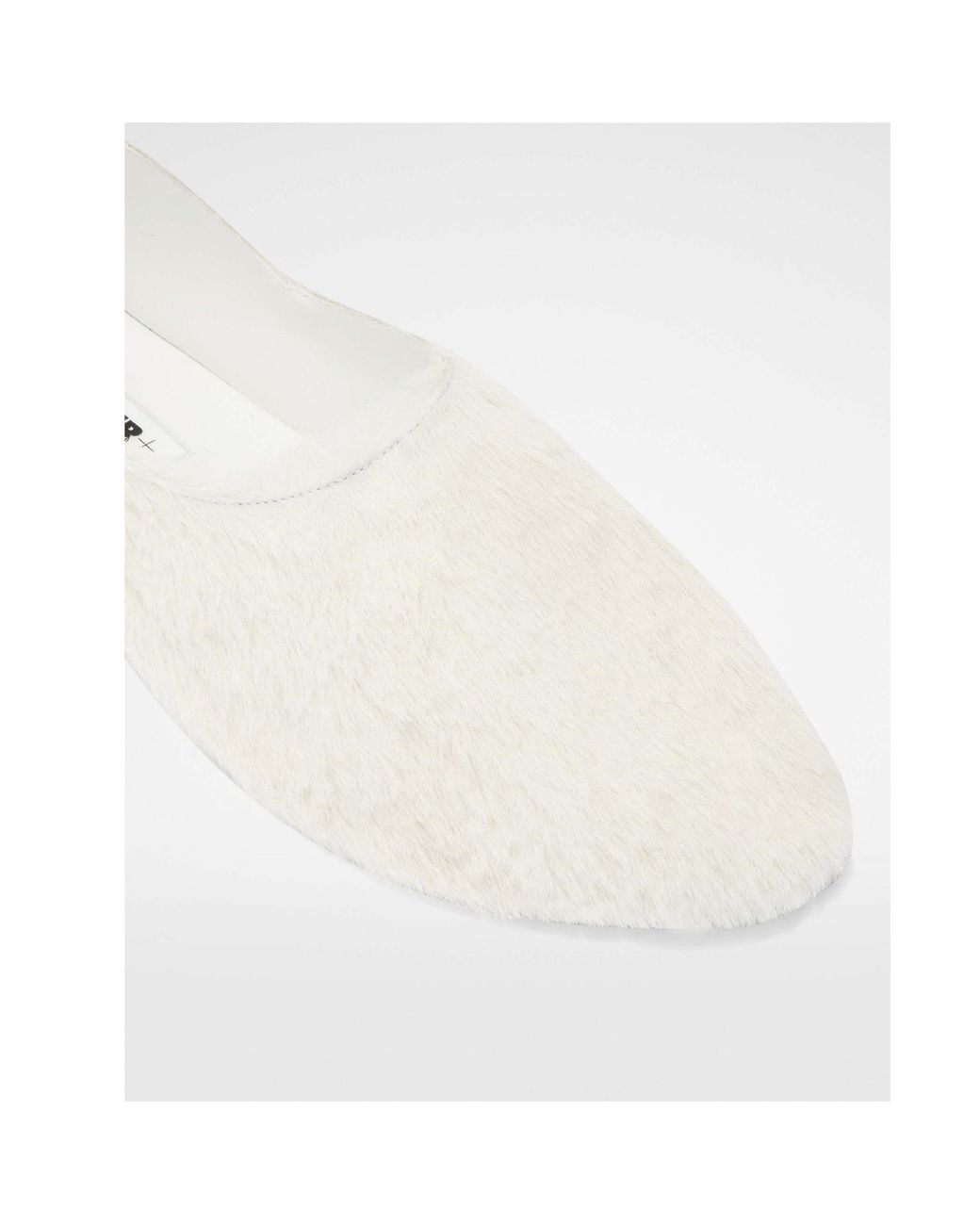 Jil Sander White Slip-On Ballerina Flats
