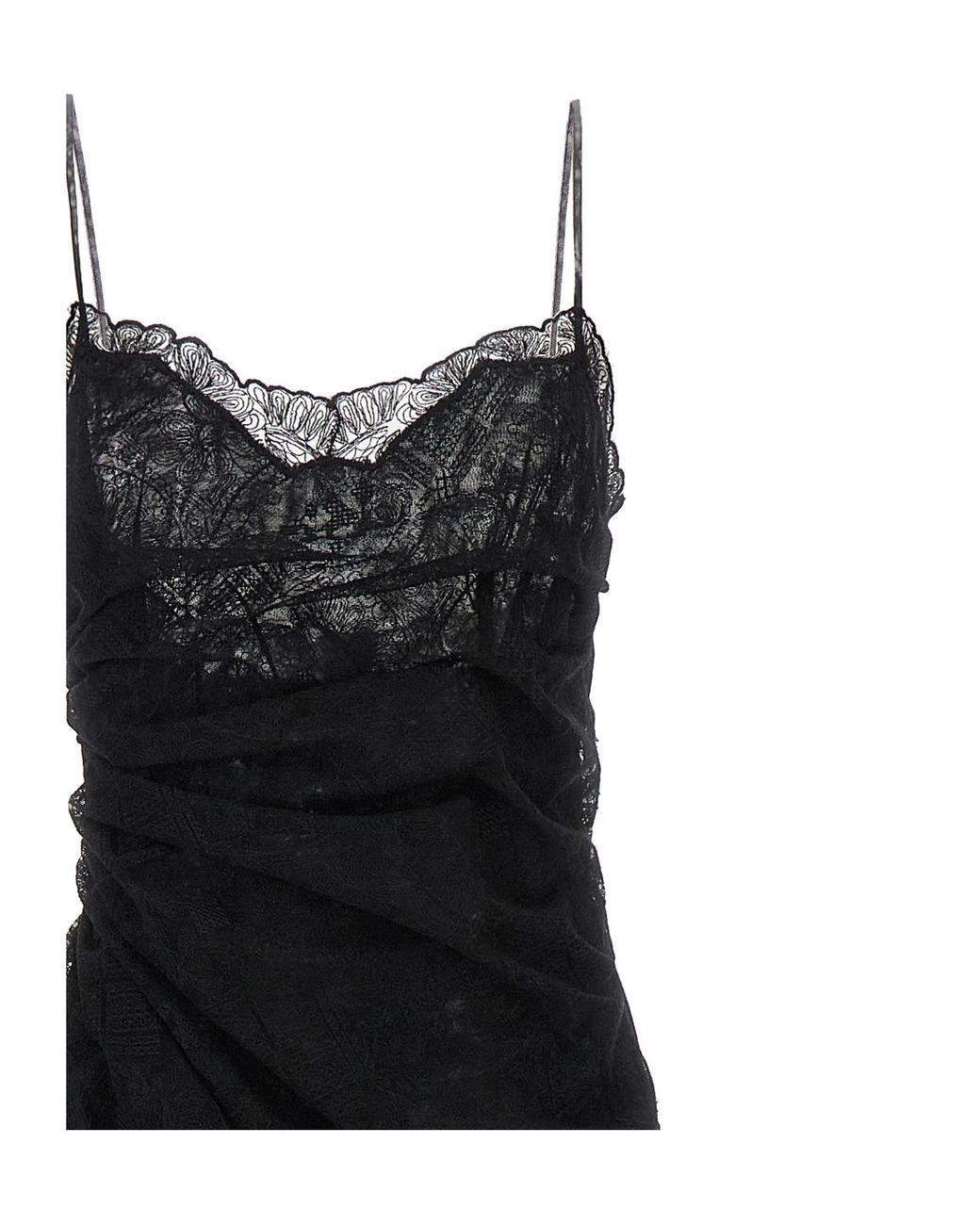 Ermanno Scervino Black Majolica Lace Dress