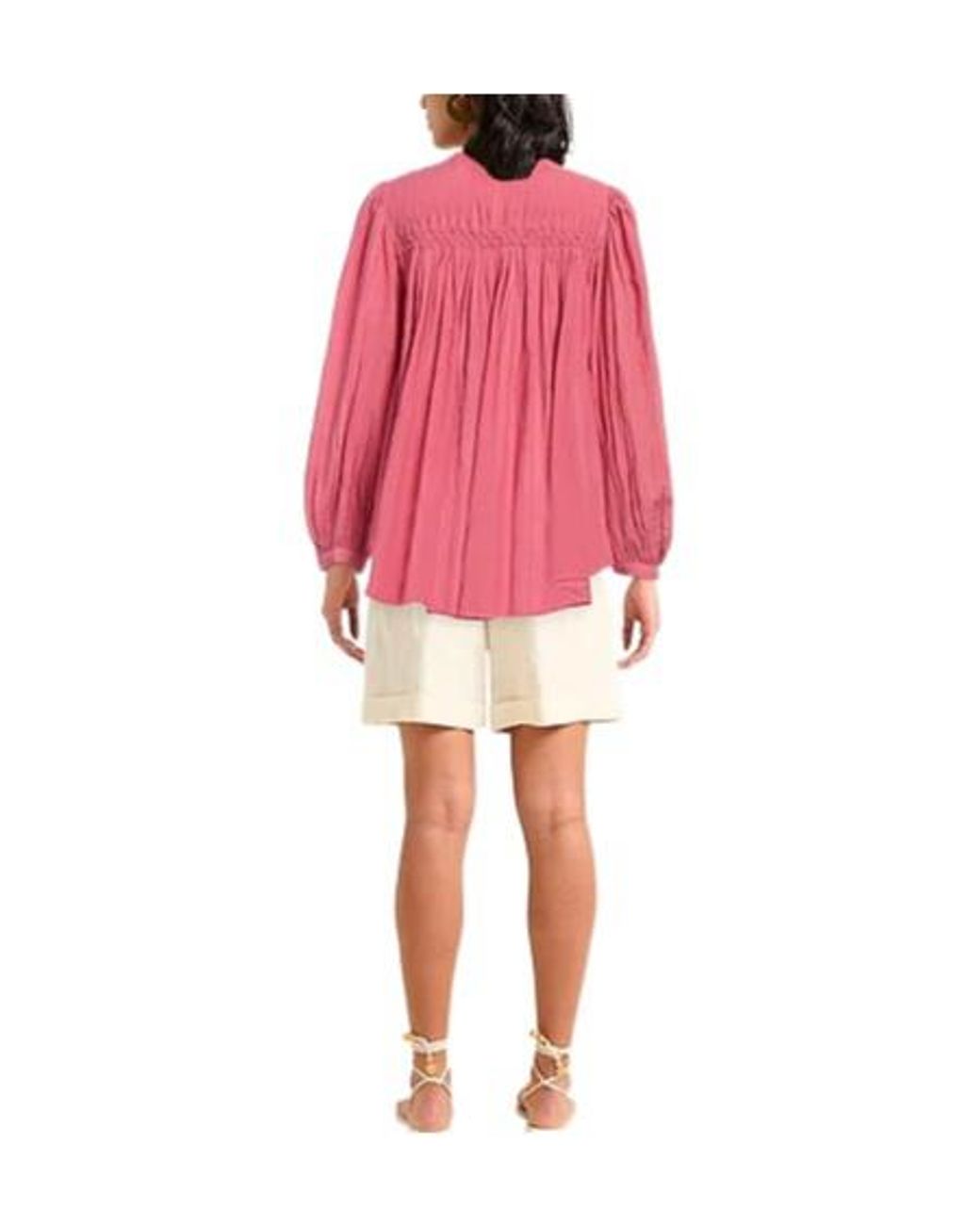 Isabel Marant Pink Solid Color Long Sleeve Shirt