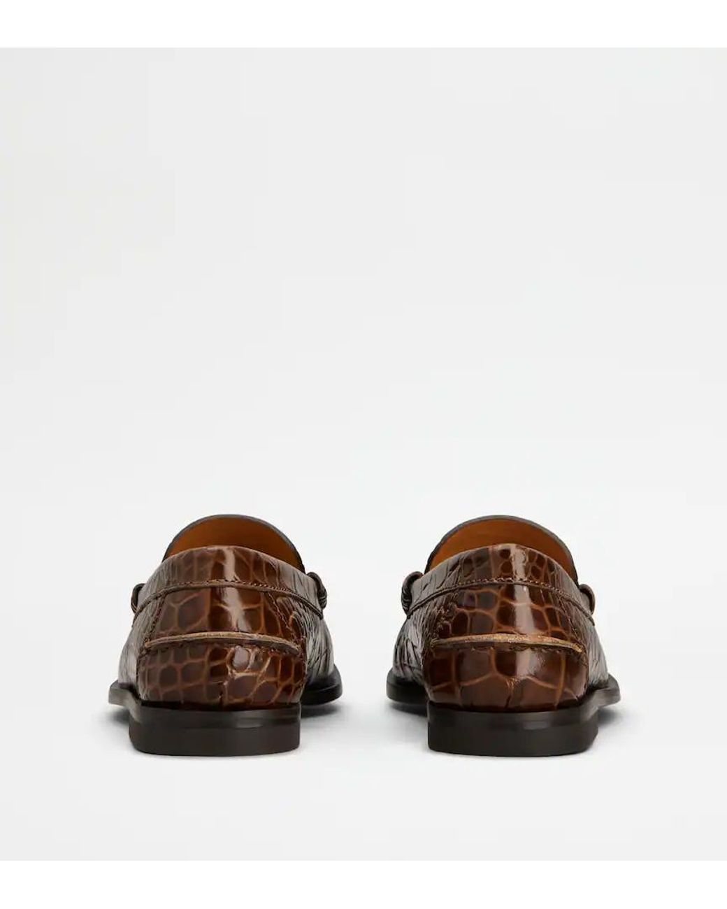 Tod's Brown Round-Toe Loafers