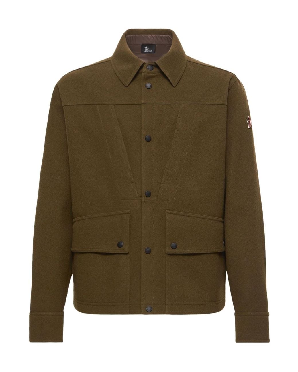 Moncler Green Interlock Long Sleeve Shirt for men