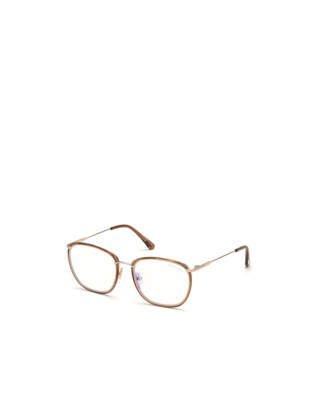 Tom Ford White Geometrically Framed Flat Mirror