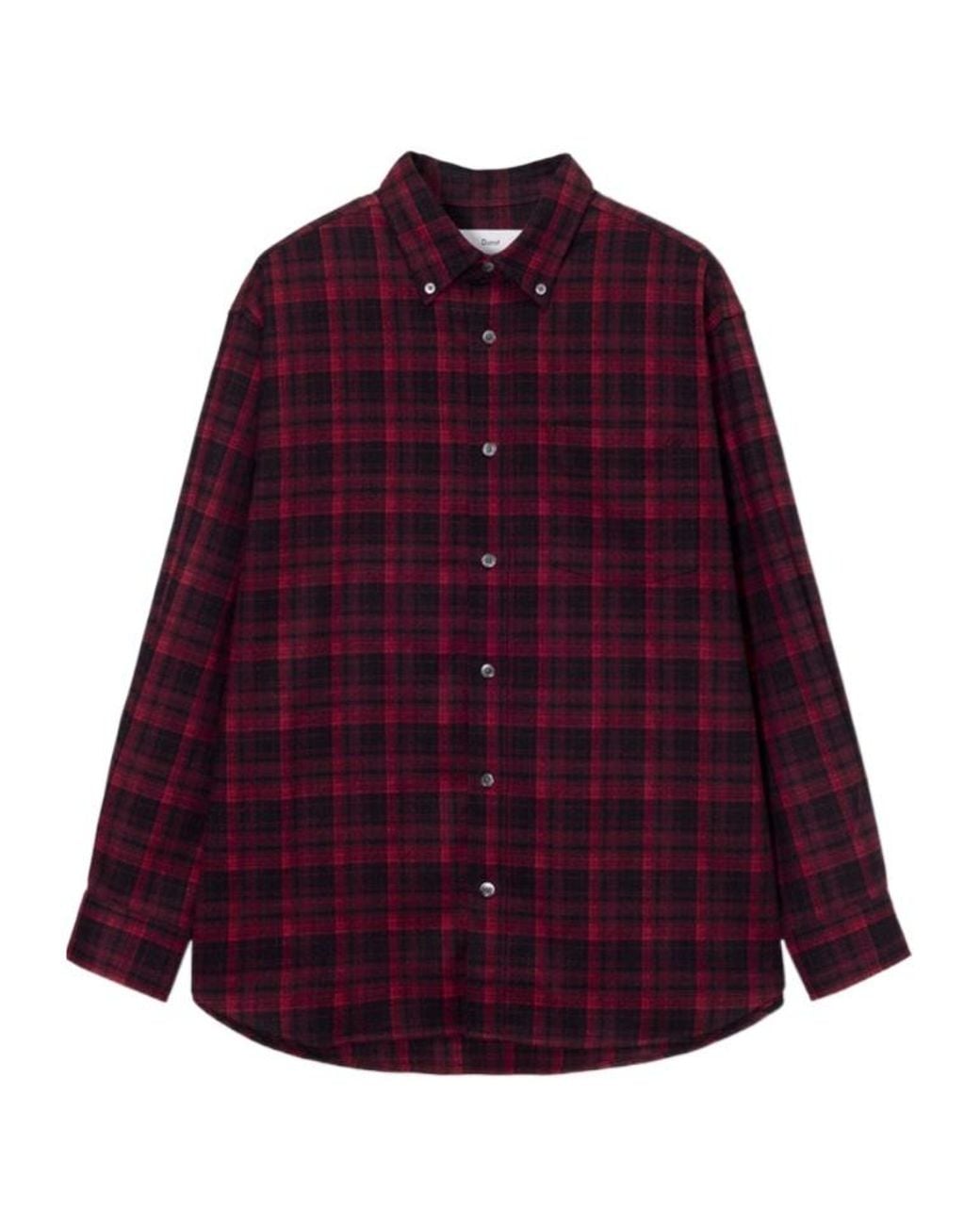 DUNST Purple Plaid Flannel Shirt for men