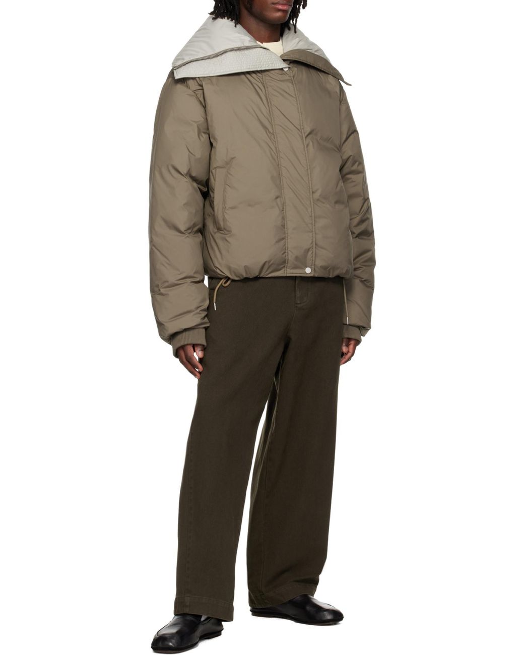Entire studios Brown Gully Belted Wide-Leg Pants for men