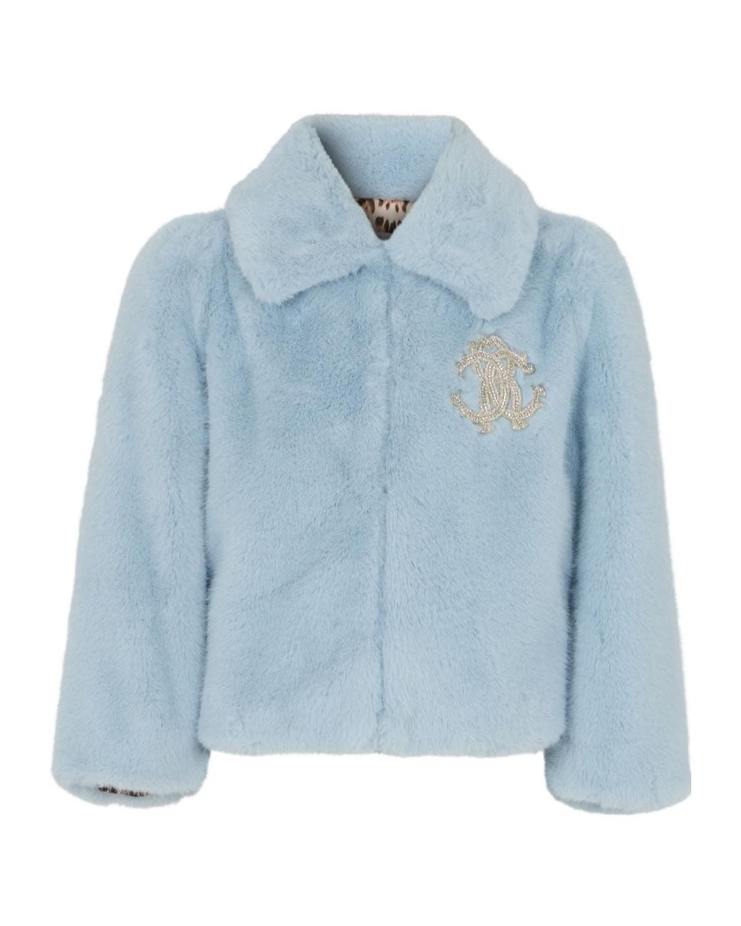 Roberto Cavalli Blue Long-Sleeve Jacket