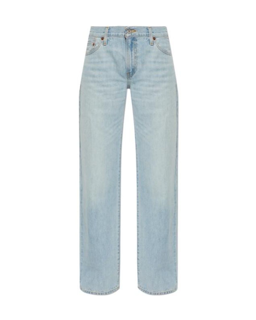 Re/done Blue Loosie Wide-Leg Jeans