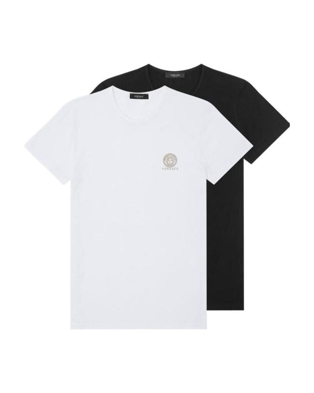Versace Black 2-Pack Crewneck T-Shirts for men