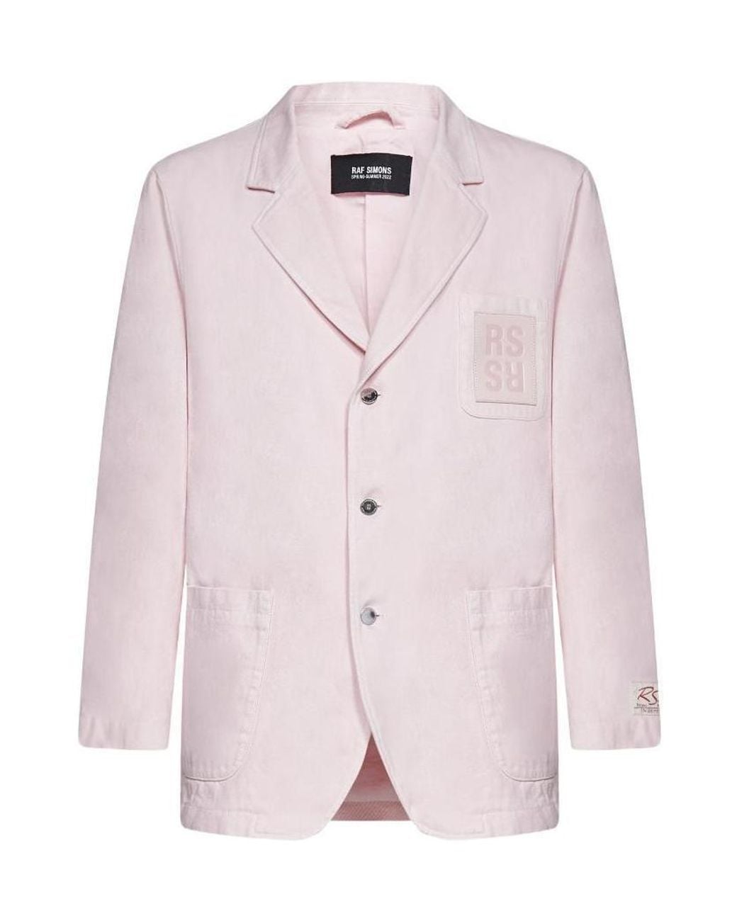 Raf Simons Pink Emblem Detail Jacket for men