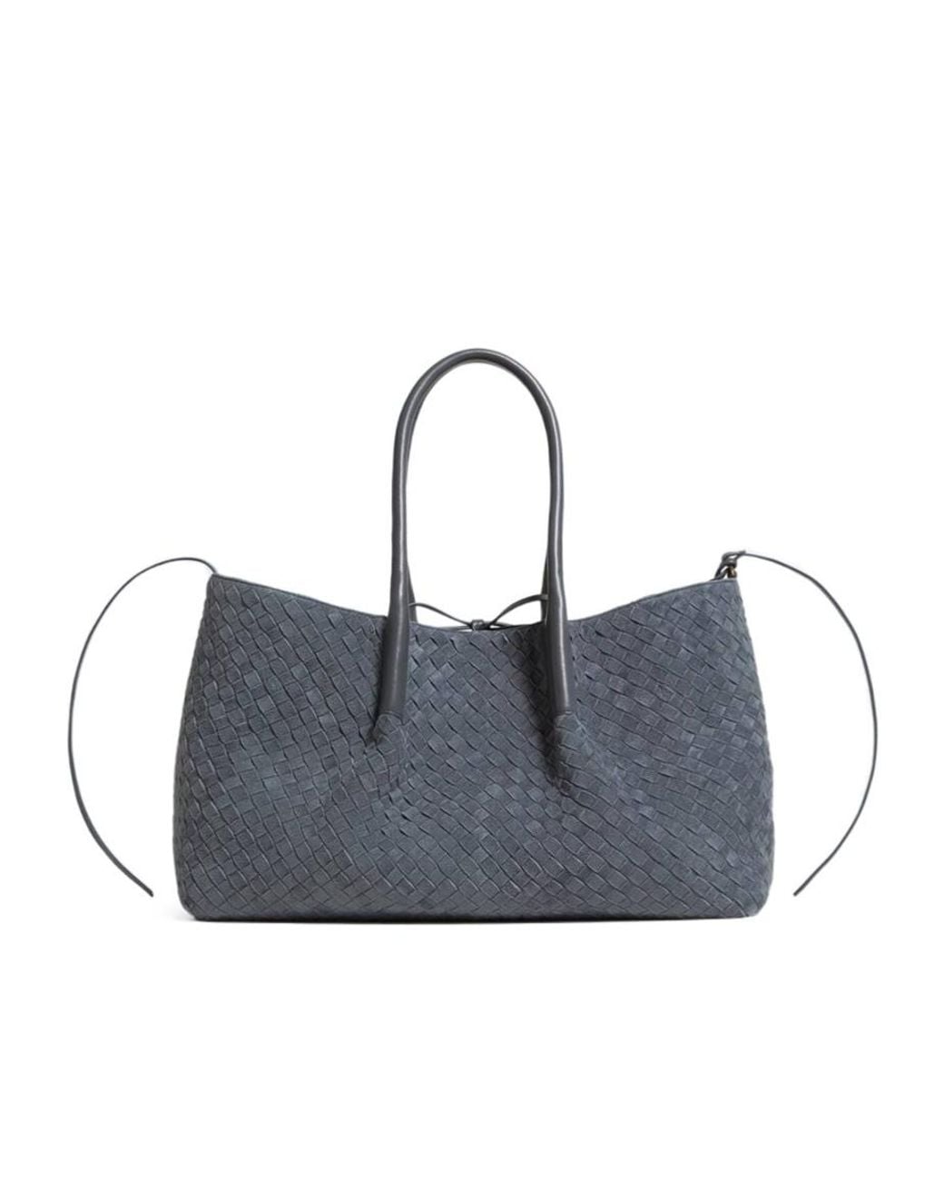 Bottega Veneta Blue Large Pinacoteca Tote Bag