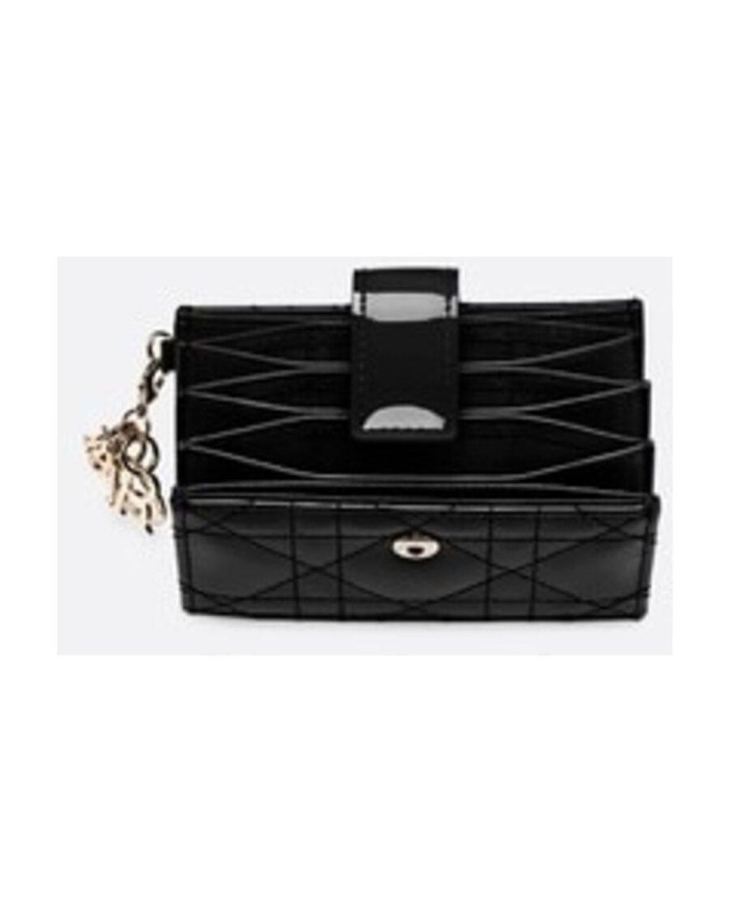 Dior Black Lady Jasmine Card Holder