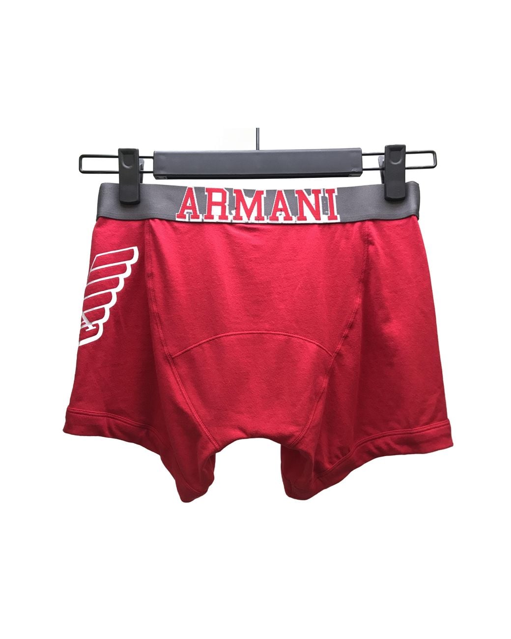 Emporio Armani Red Logo Waist Panties for men