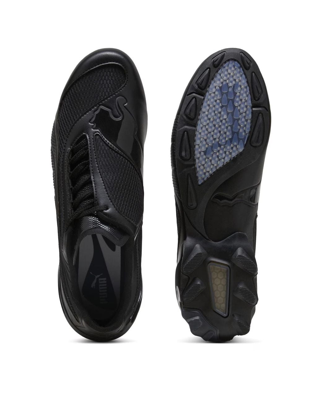 PUMA Black Lace-Up Low-Top Sneakers