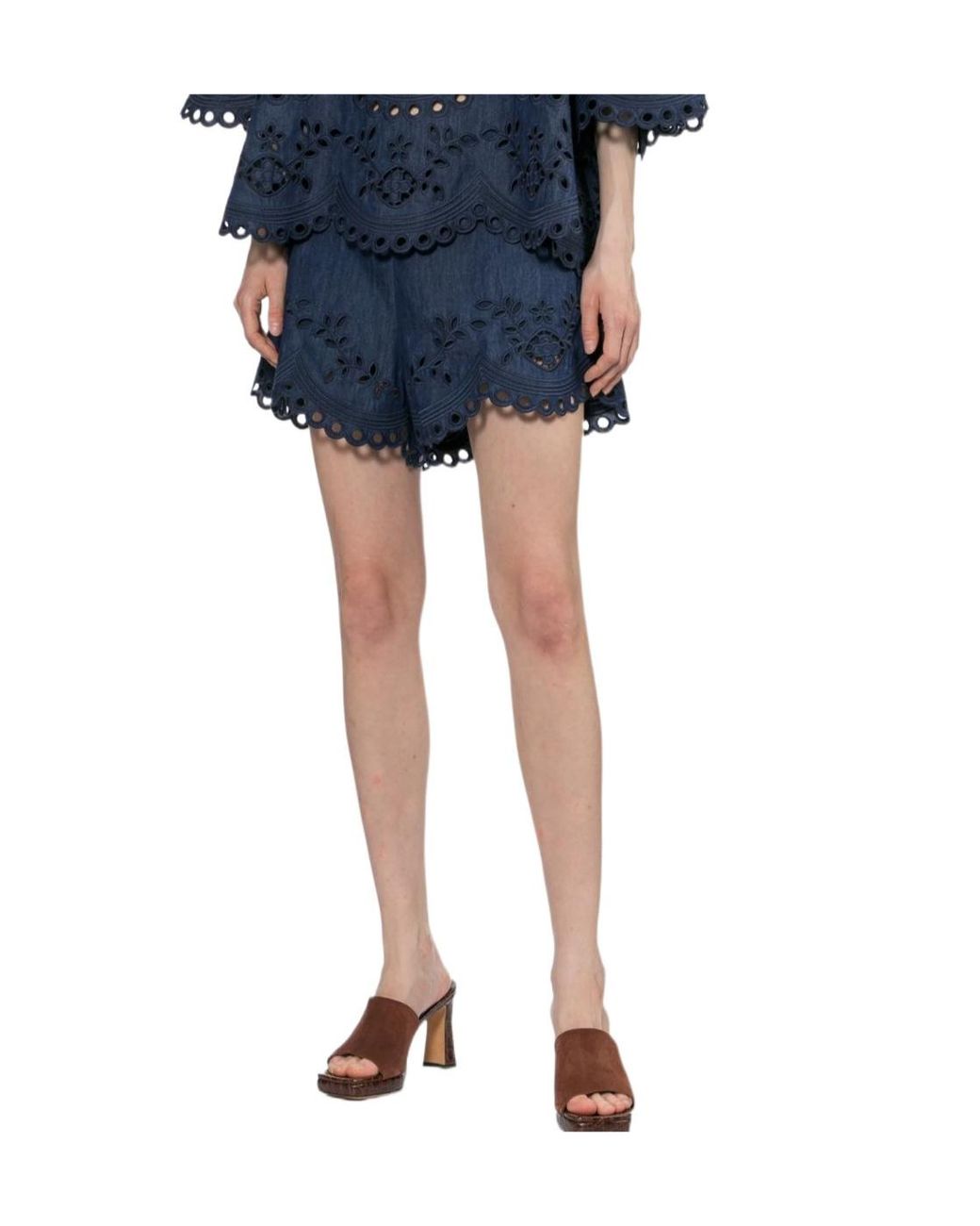 Zimmermann Blue Mahon Shorts