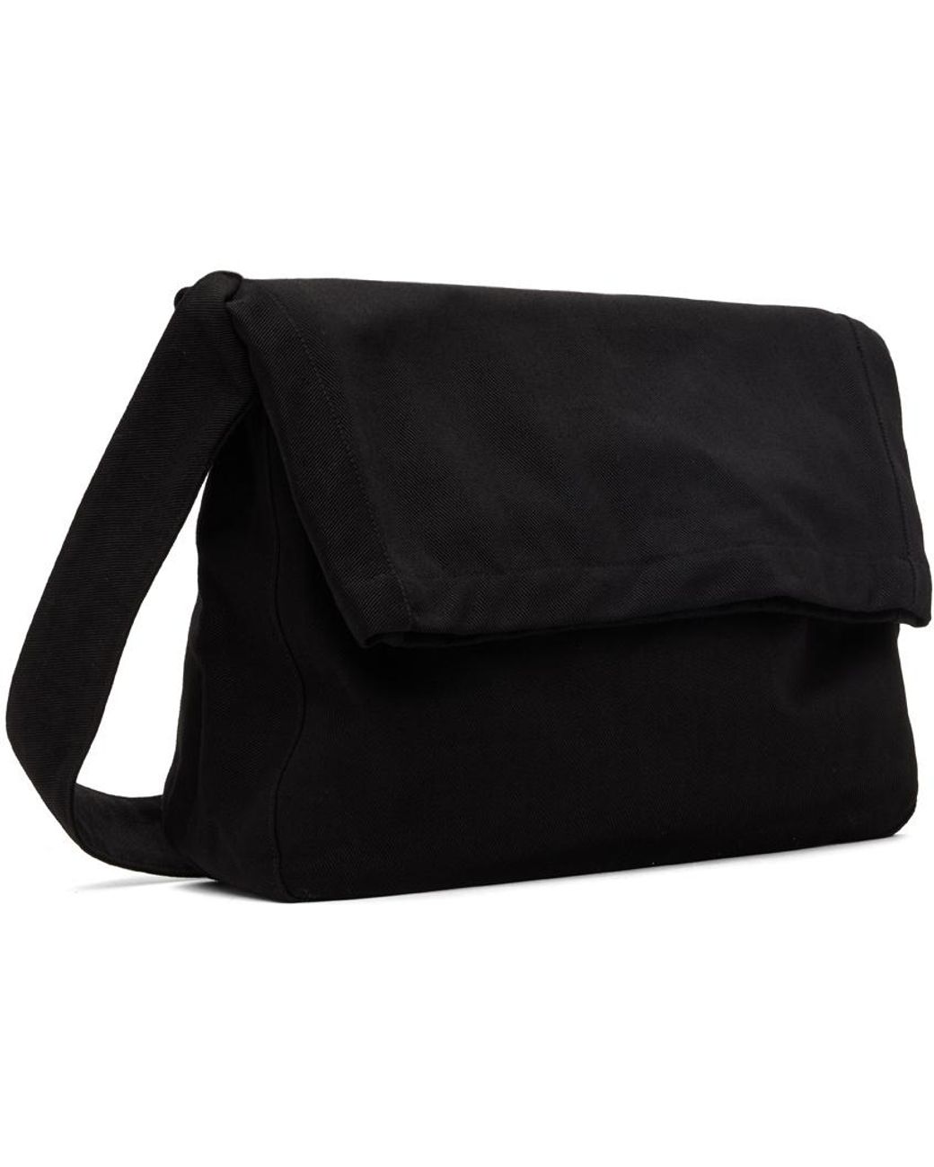 Our Legacy Black Foldover-Top Sling Bag for men