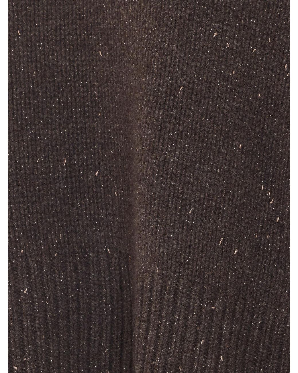 Lisa Yang Brown Tarie Sparkle Knitted Sweater