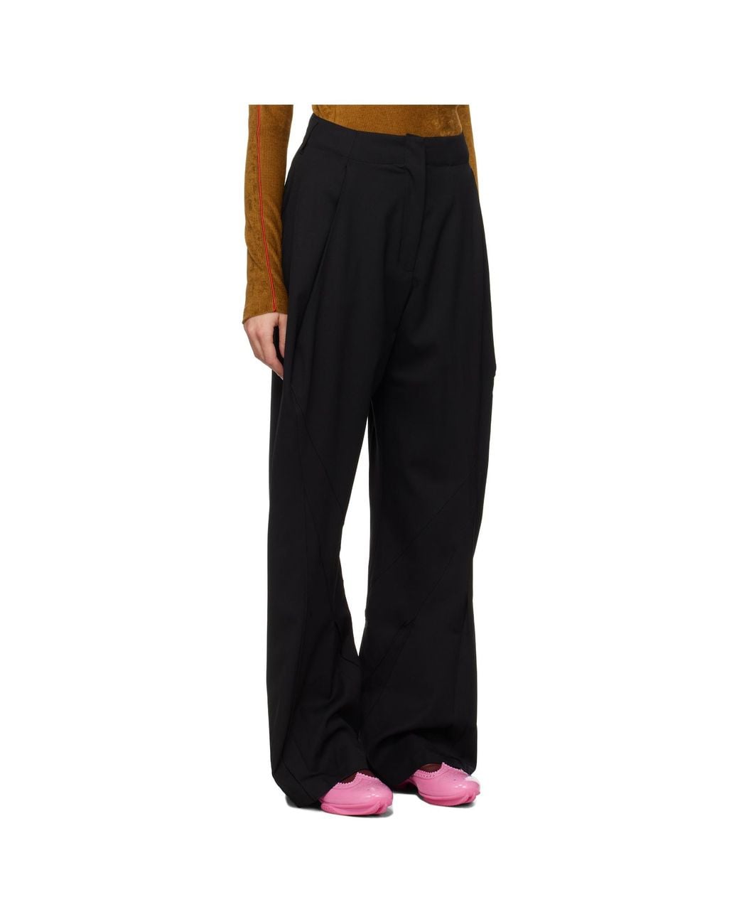 Kiko Kostadinov Black Venari Stretch Trousers