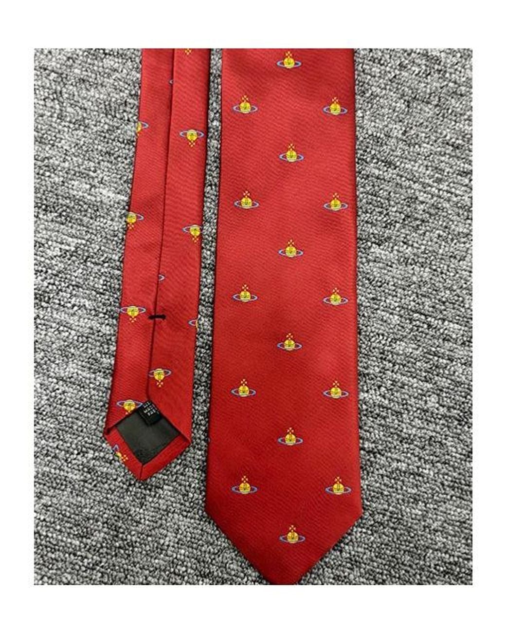 Vivienne Westwood Red Pointed Tie for men