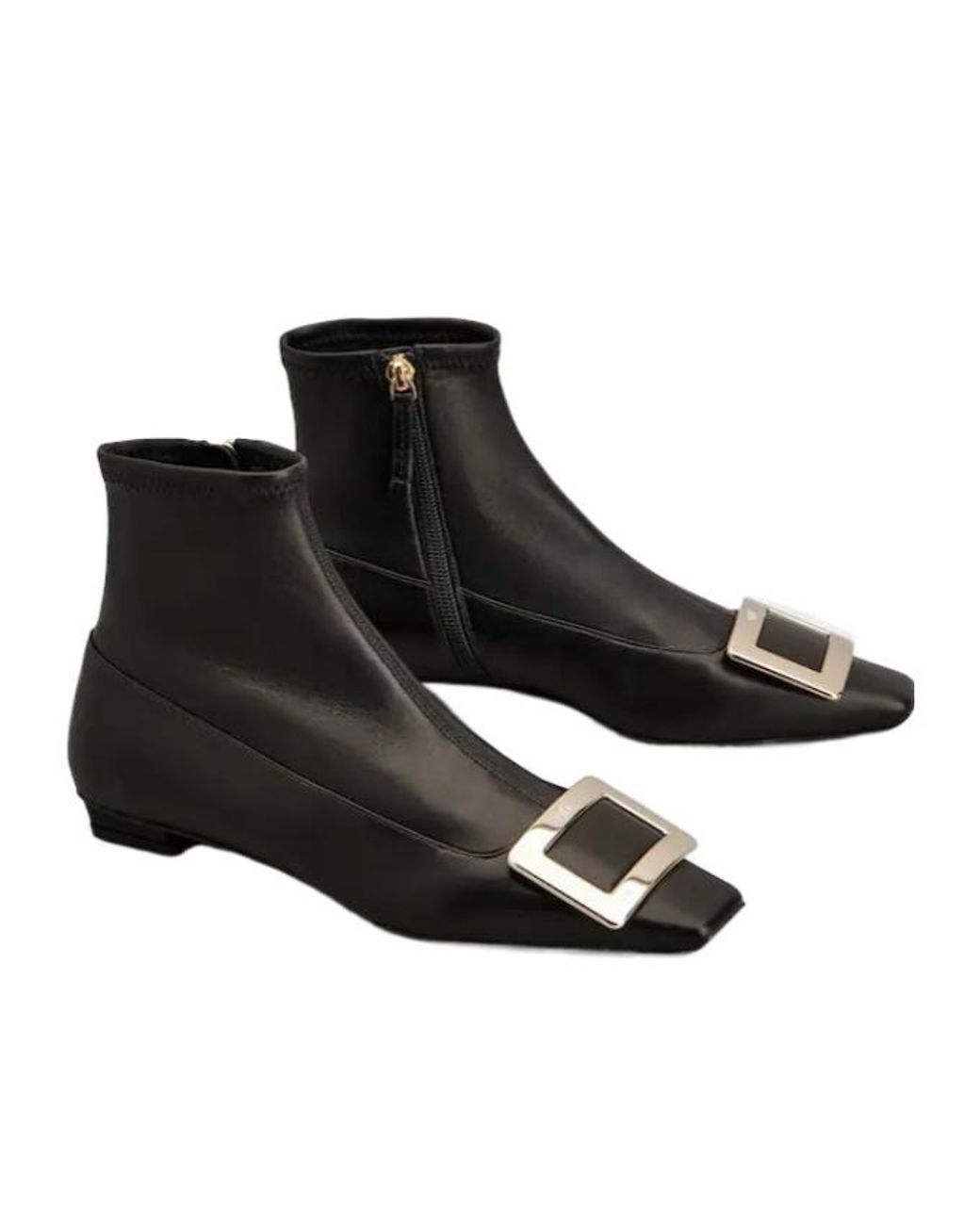 Roger Vivier Black Belle Vivier Booties